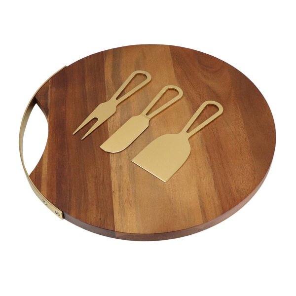 4-piece Cheese Knife And Cheese Board Set - Image 2