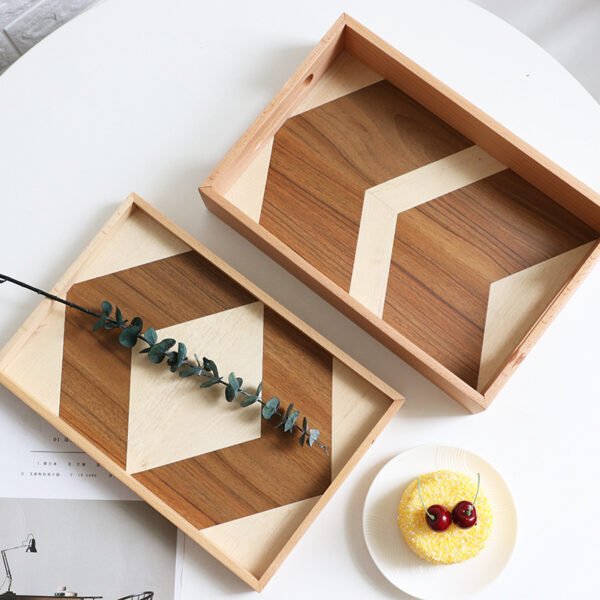 wooden cake tray